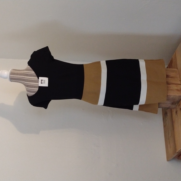 Anne Klein Colorblock Stretch Knit Midi Dress NWT Size M MSRP $118 - Picture 13 of 15